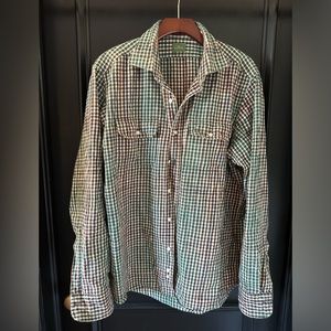 Sid Mashburn Plaid Flannel Work Shirt